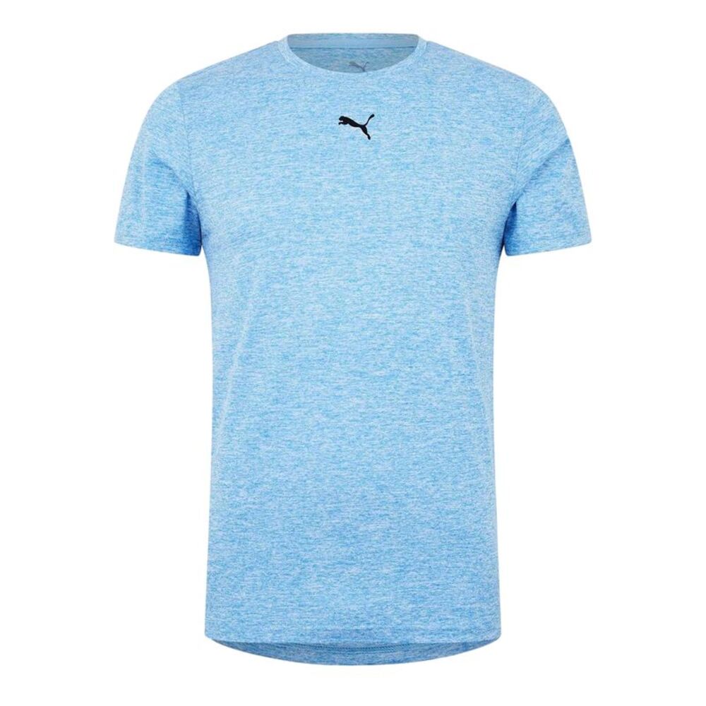 Puma Mens Essentials Logo Regular T-Shirt / Light Blue
